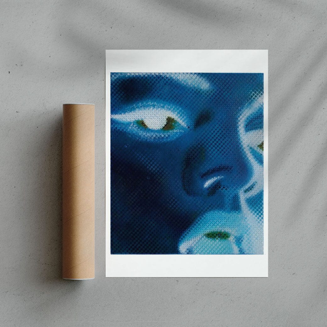 11.7x16.5" (A3) Portrait Study in negative contemporary wall art print by Sam Creasey - sold by DROOL