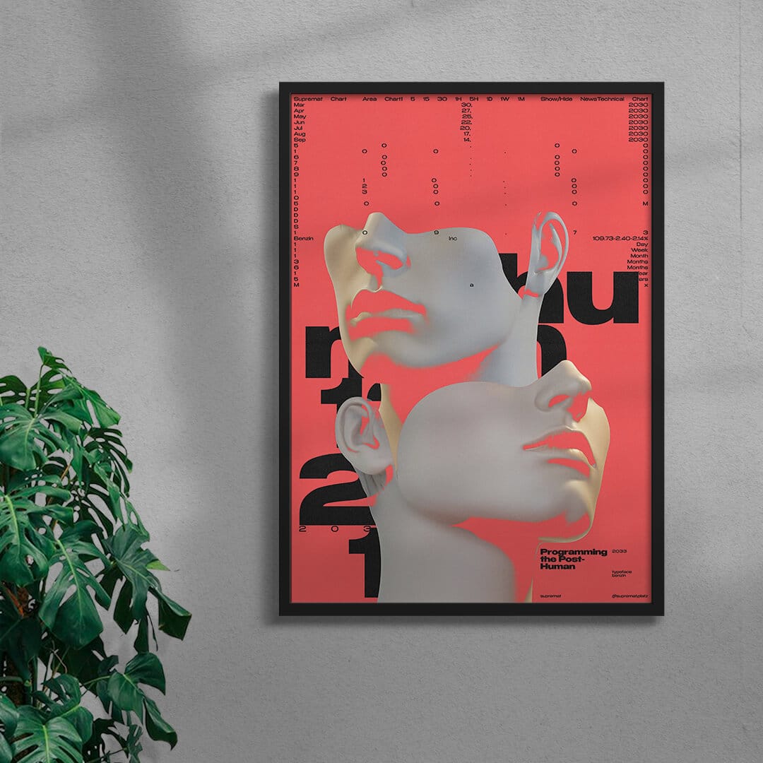 Post-human contemporary wall art print by Roman Post. - sold by DROOL