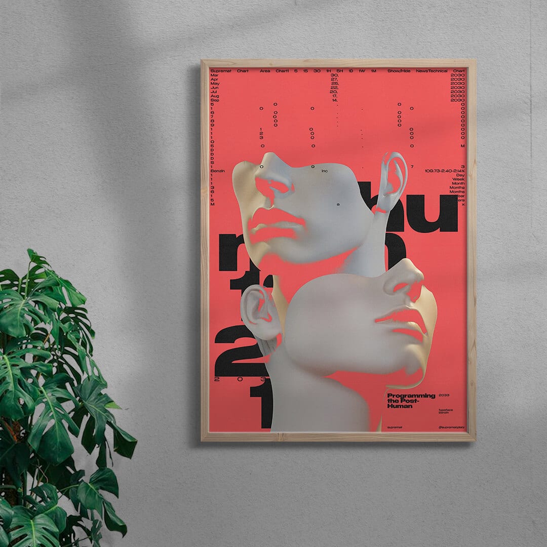 Post-human contemporary wall art print by Roman Post. - sold by DROOL