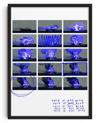 Thumbnail for This is not BLUE (car) contemporary wall art print by mareykrap - sold by DROOL