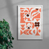 Quatrefoil 2 contemporary wall art print by Rikki Hewitt - sold by DROOL