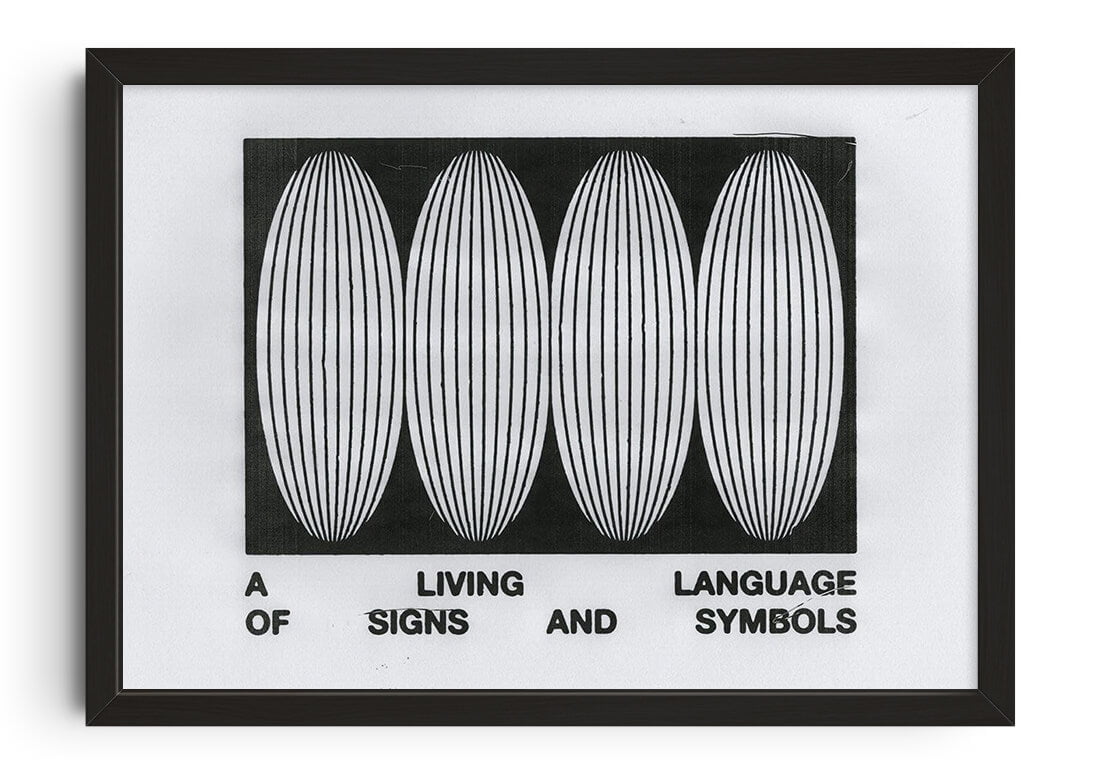 Living Language contemporary wall art print by Alexander Khabbazi - sold by DROOL