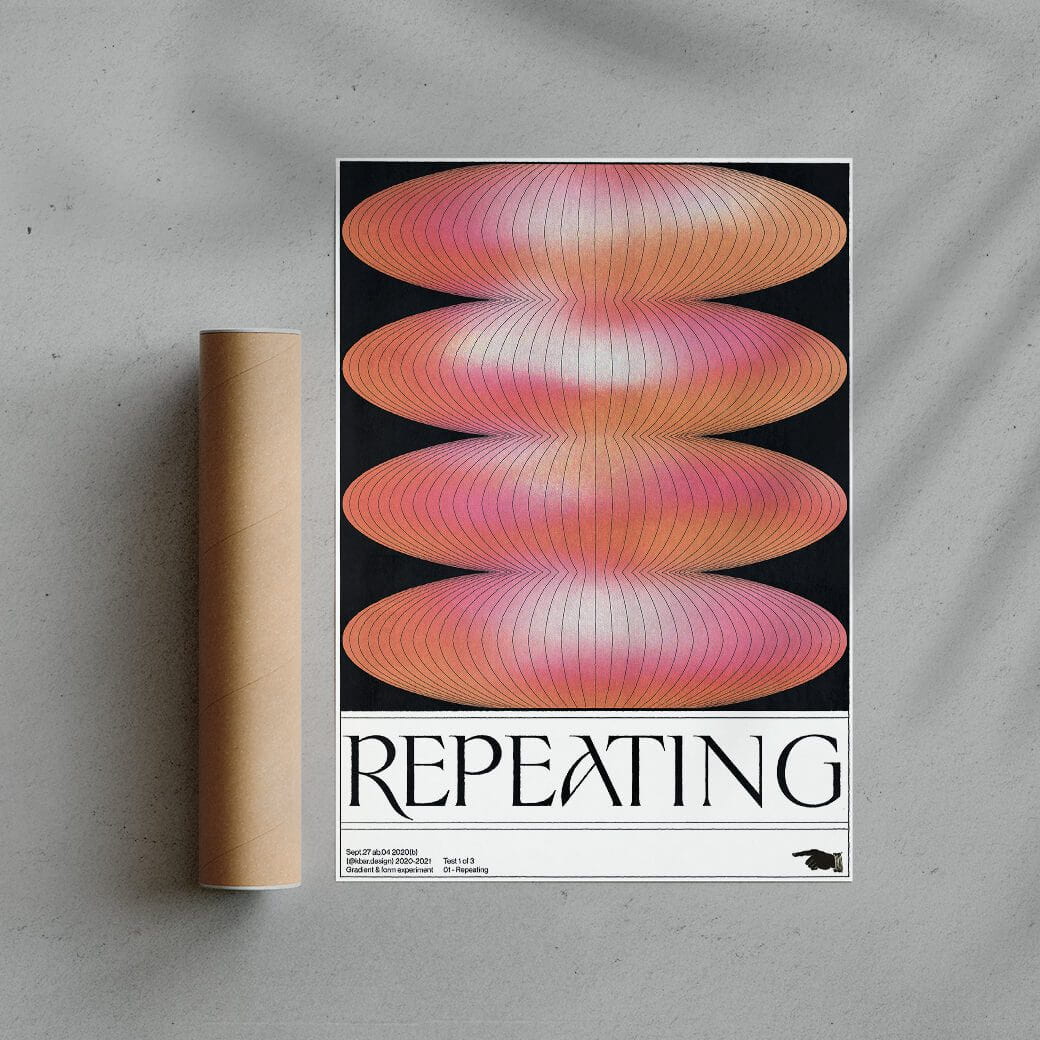 Repeating - UNFRAMED contemporary wall art print by Alexander Khabbazi - sold by DROOL