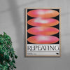 Repeating contemporary wall art print by Alexander Khabbazi - sold by DROOL