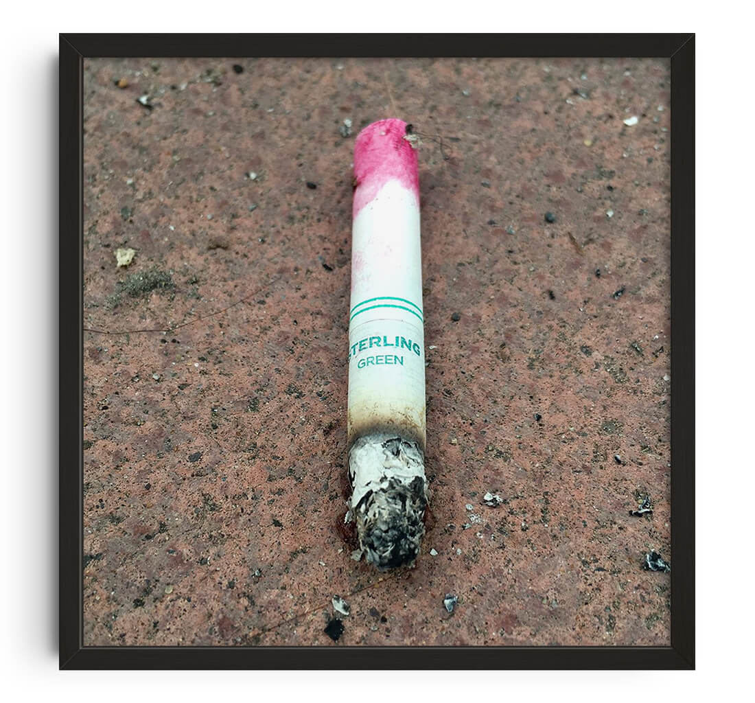 Cigarette, Someone's Rubbish by  contemporary wall art print from DROOL