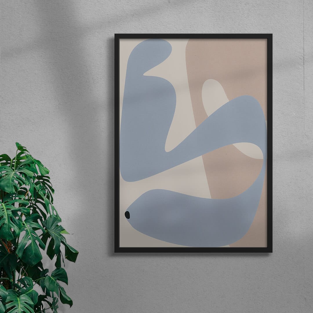 Sea contemporary wall art print by frisk - sold by DROOL