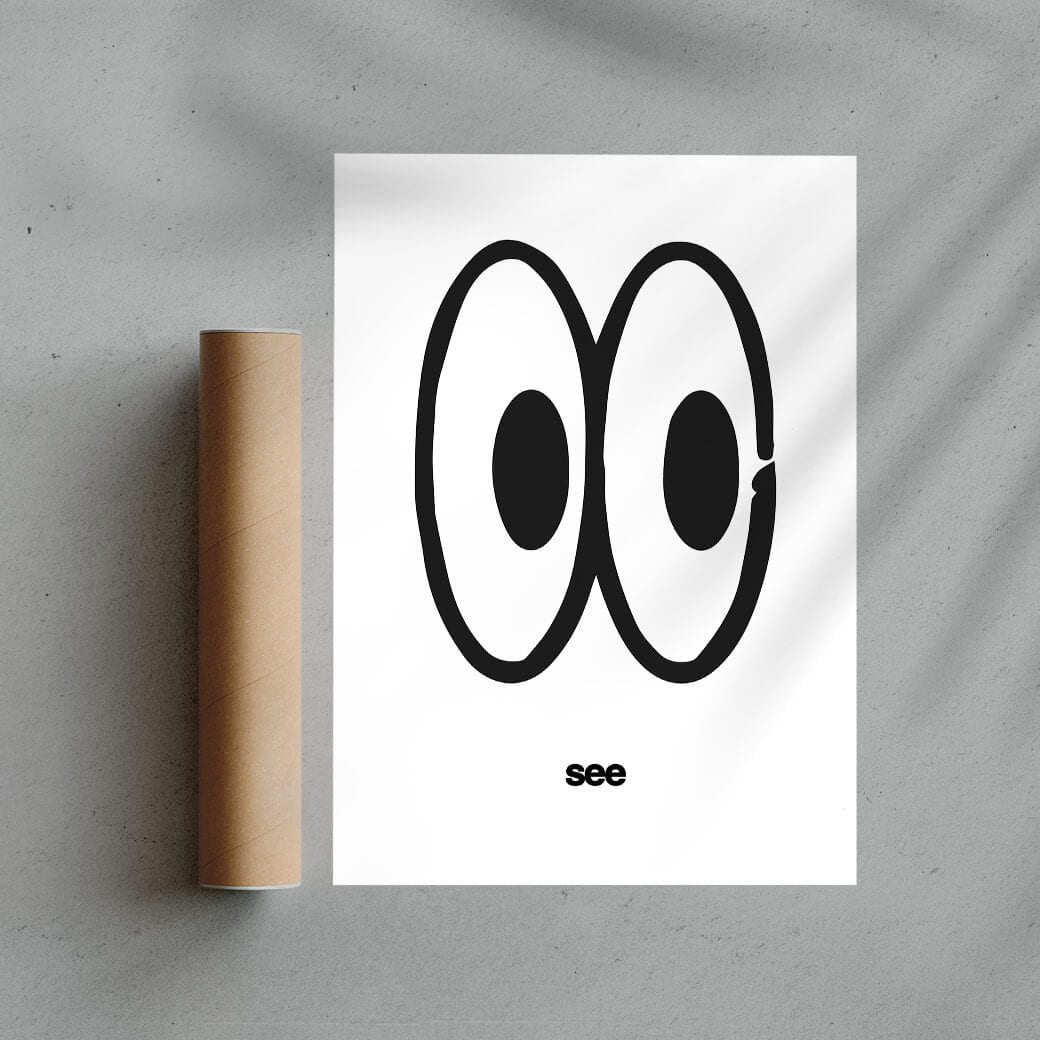 See - UNFRAMED contemporary wall art print by Adam Foster - sold by DROOL