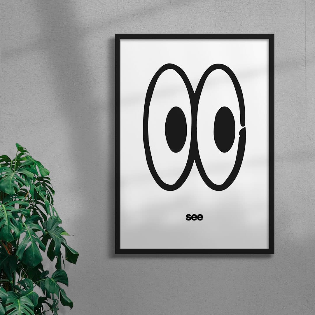 11.7x16.5" (A3) See - UNFRAMED contemporary wall art print by Adam Foster - sold by DROOL