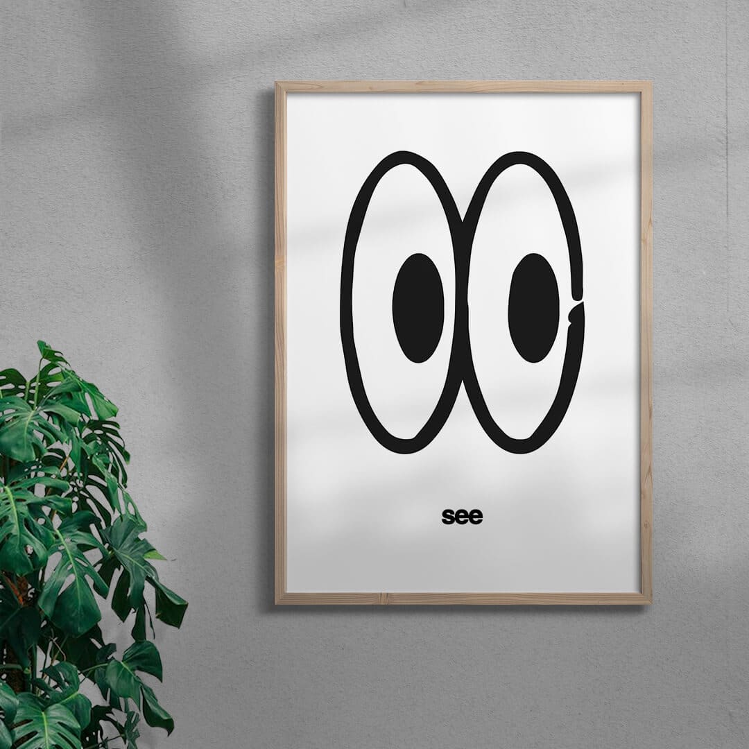 See - UNFRAMED contemporary wall art print by Adam Foster - sold by DROOL