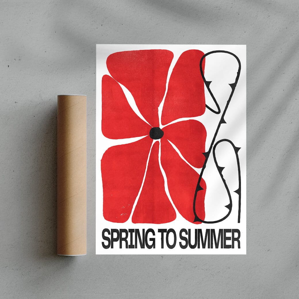 Spring to Summer contemporary wall art print by Alexander Khabbazi - sold by DROOL