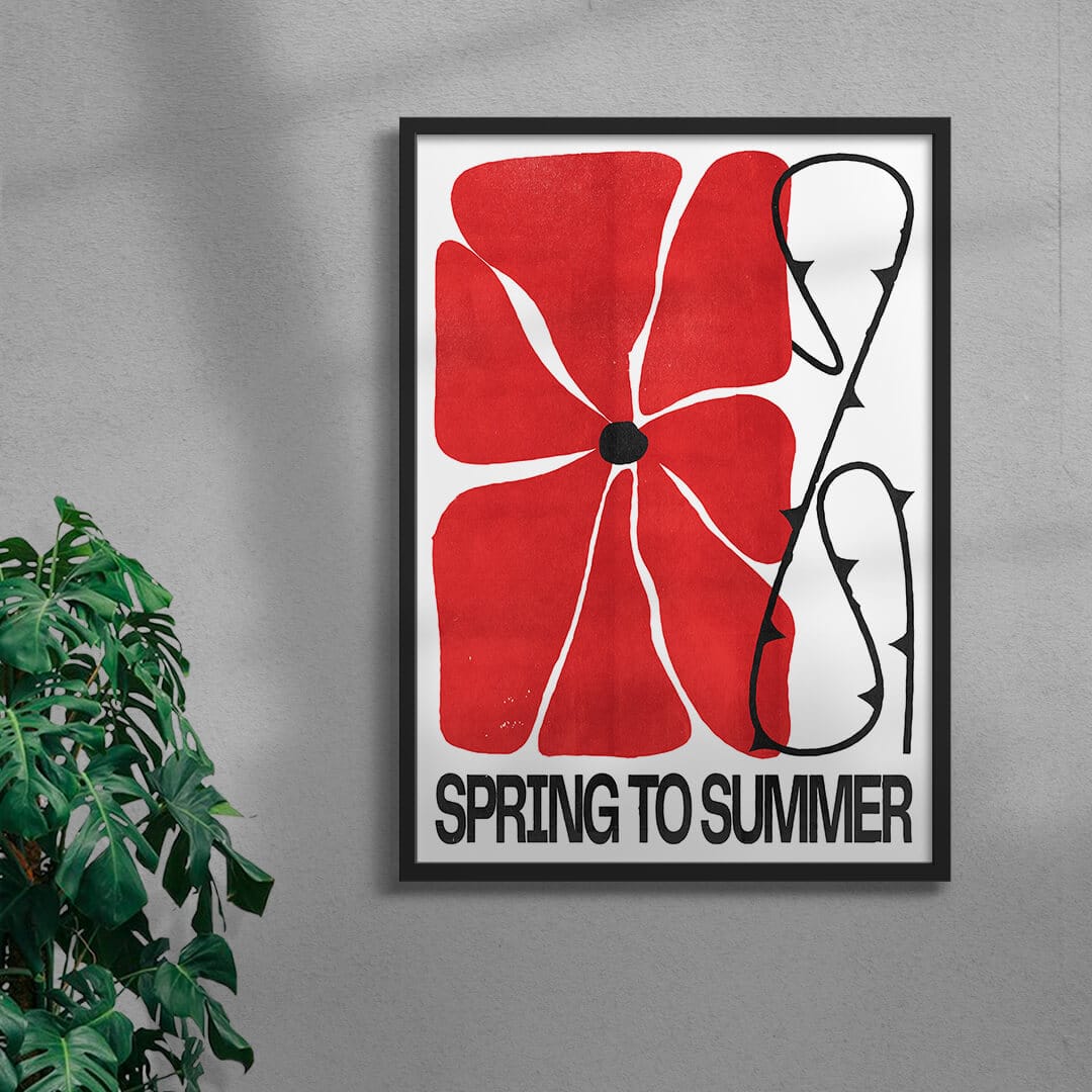 Spring to Summer contemporary wall art print by Alexander Khabbazi - sold by DROOL