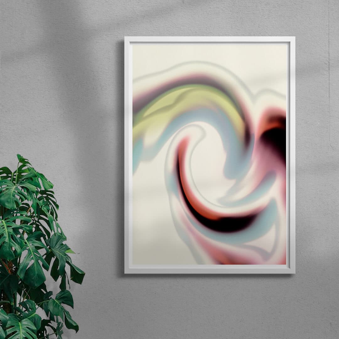 Swirl contemporary wall art print by Henry M. - sold by DROOL