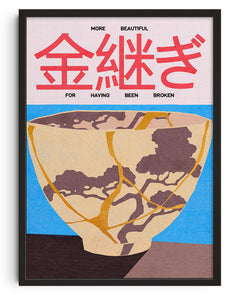 11.7x16.5" (A3) Kintsugi - UNFRAMED contemporary wall art print by Othman Zougam - sold by DROOL