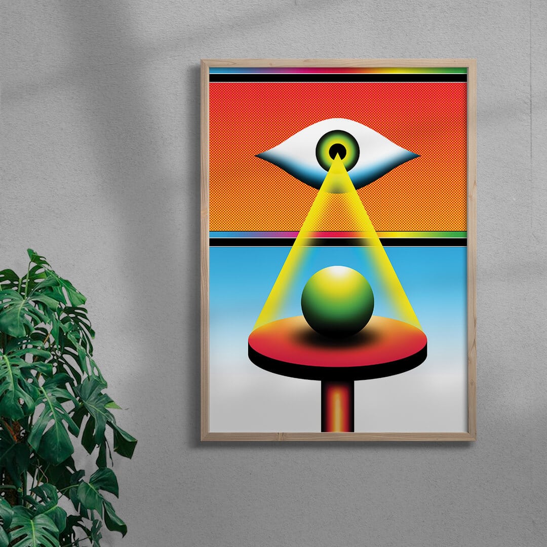 The Eye that Sees All contemporary wall art print by Samuel Finch - sold by DROOL