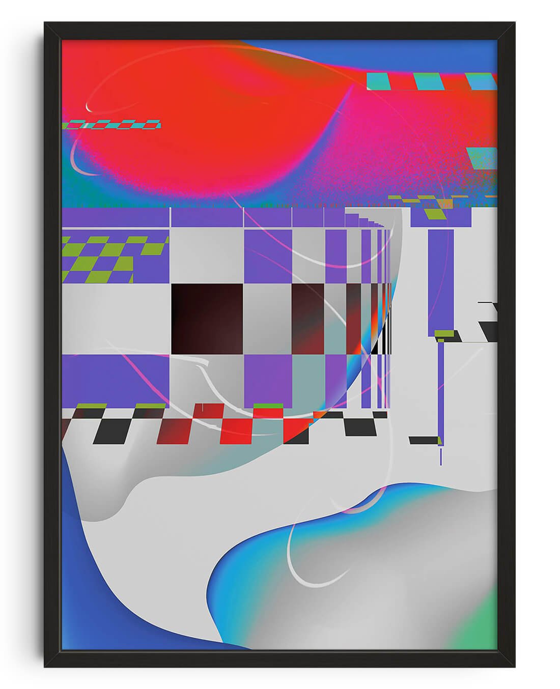 Virtual World contemporary wall art print by Roman Post. - sold by DROOL