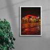 Taqueria Mexico contemporary wall art print by Kenzie Meeker - sold by DROOL