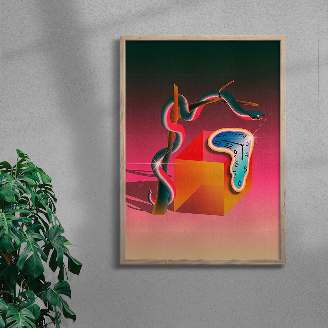 The Persistence of Pink contemporary wall art print by Paulina Almira - sold by DROOL