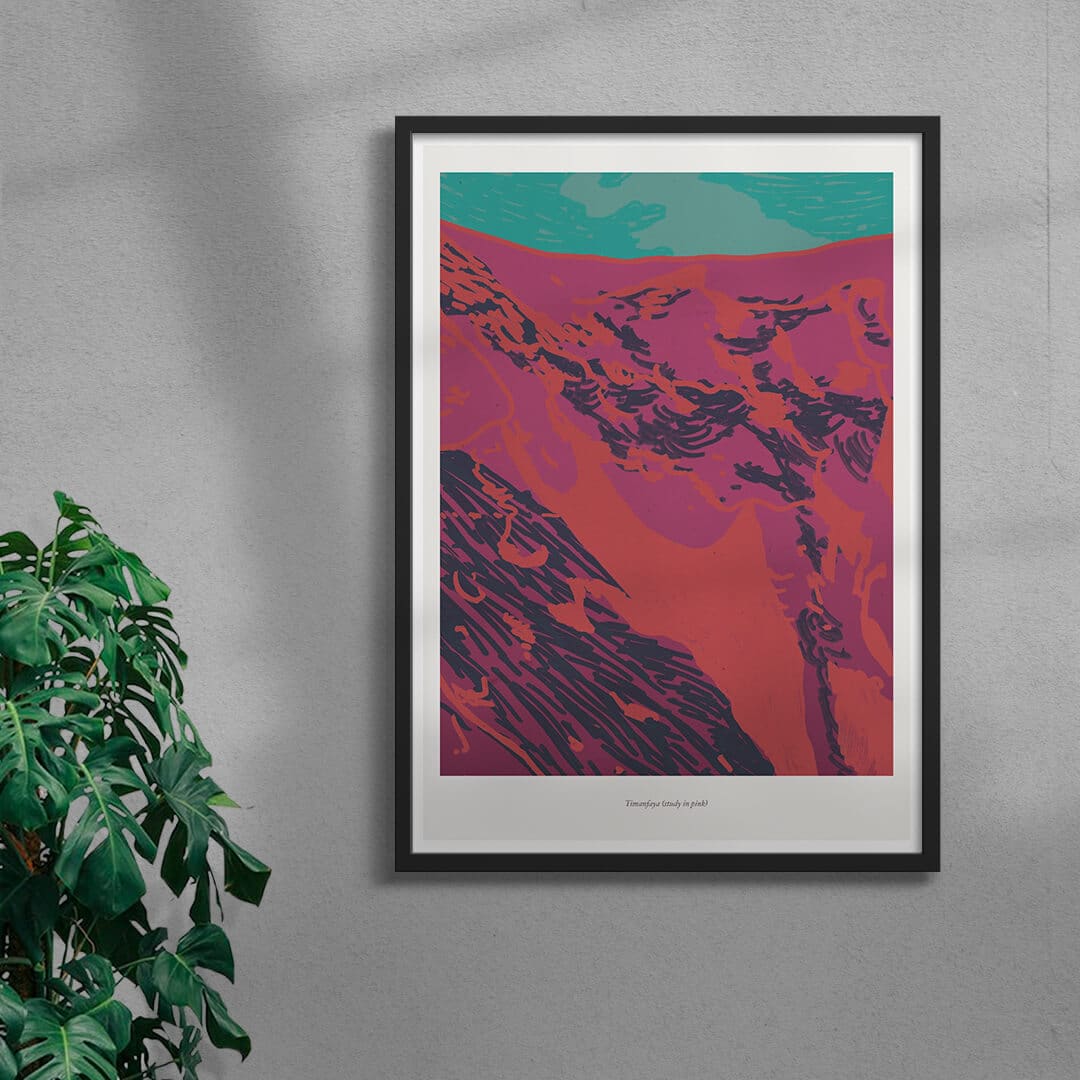 Timanfaya contemporary wall art print by Rikki Hewitt - sold by DROOL