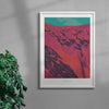 Timanfaya contemporary wall art print by Rikki Hewitt - sold by DROOL