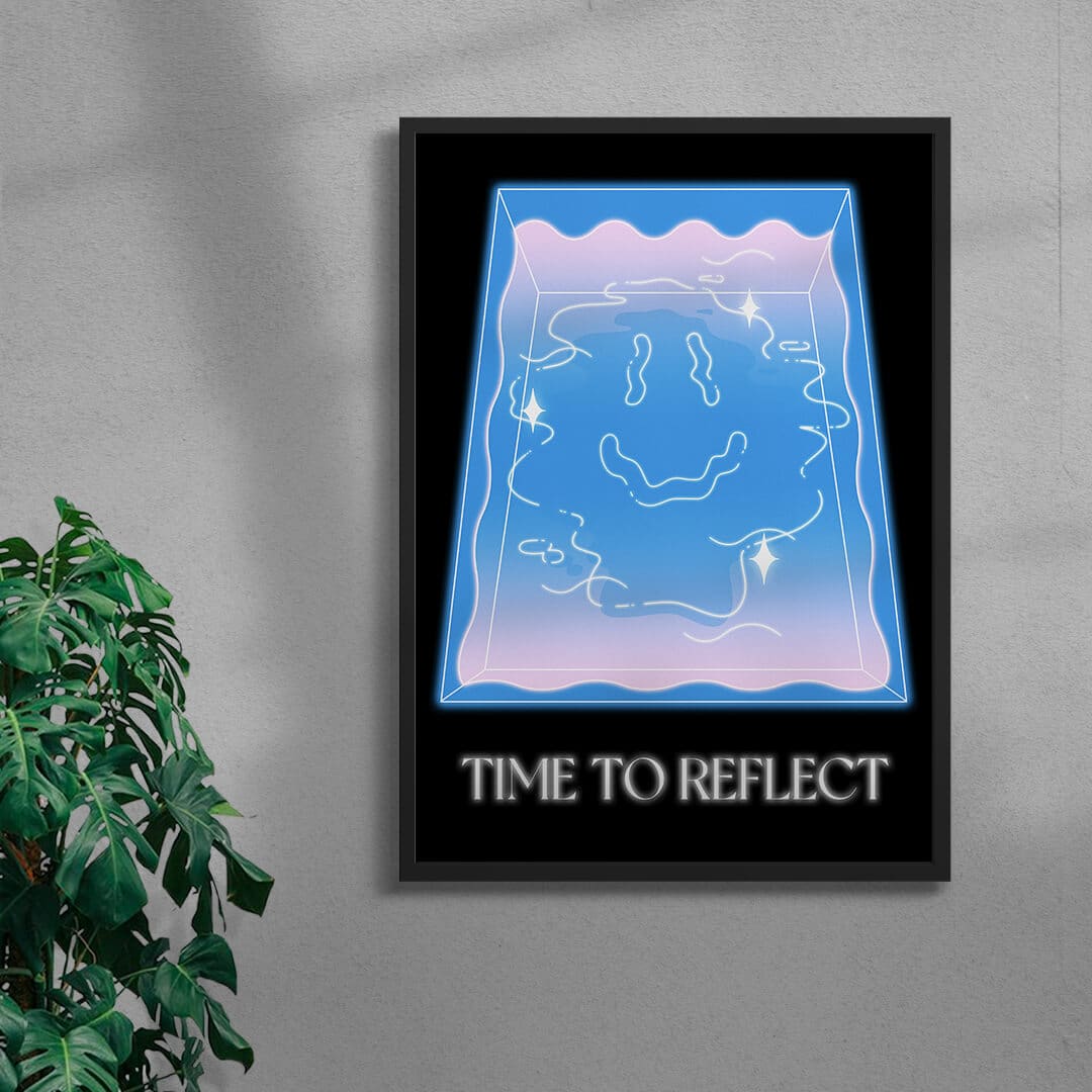 TIME TO REFLECT contemporary wall art print by GOOD OMEN - sold by DROOL