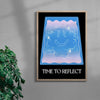 TIME TO REFLECT contemporary wall art print by GOOD OMEN - sold by DROOL