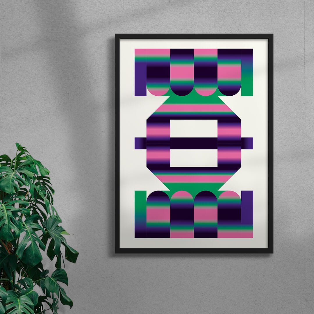 Totem 4 contemporary wall art print by Mario Carpe - sold by DROOL