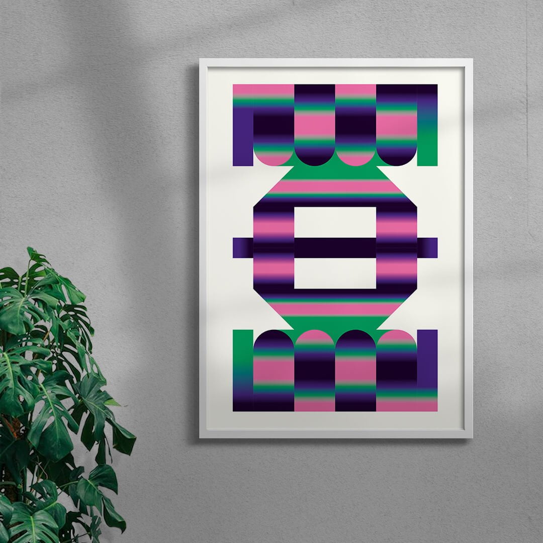 Totem 4 contemporary wall art print by Mario Carpe - sold by DROOL