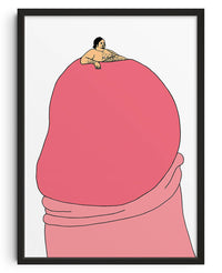 Thumbnail for Cockbath contemporary wall art print by Donald Sanger - sold by DROOL