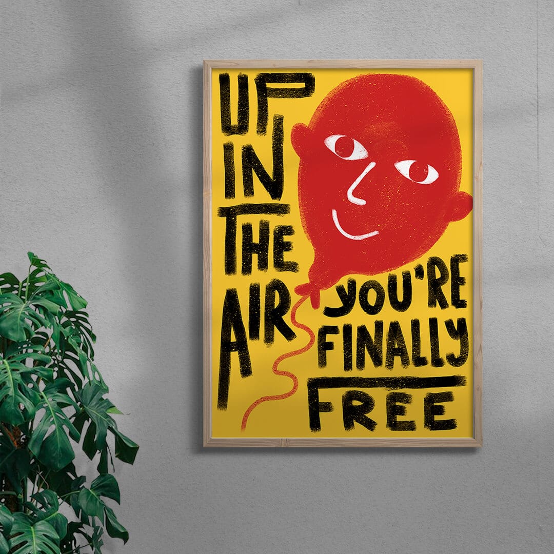 Up in the Air contemporary wall art print by Carilla Karahan - sold by DROOL