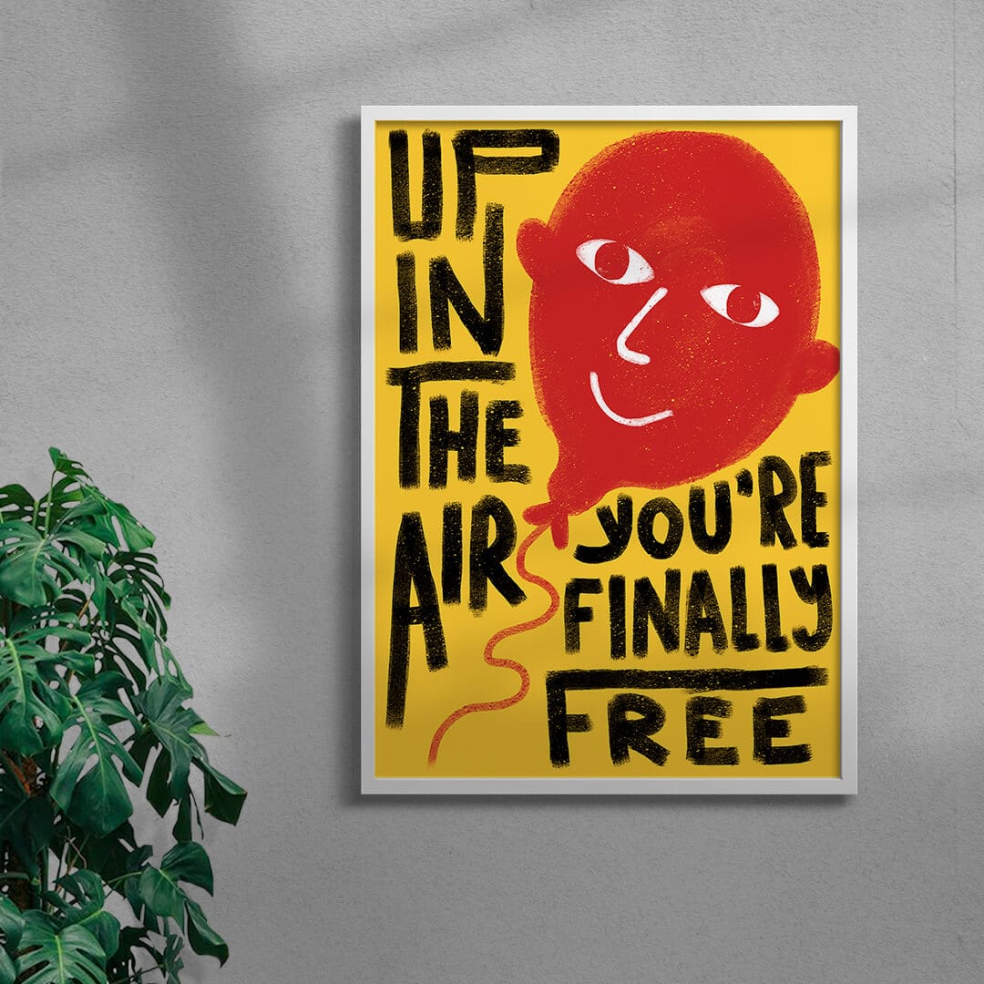 Up in the Air contemporary wall art print by Carilla Karahan - sold by DROOL