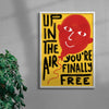 Up in the Air contemporary wall art print by Carilla Karahan - sold by DROOL