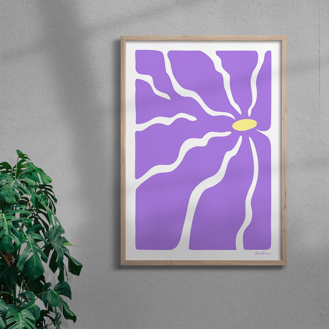 11.7x16.5" (A3) Violet Thirst contemporary wall art print by Kim Van Vuuren - sold by DROOL