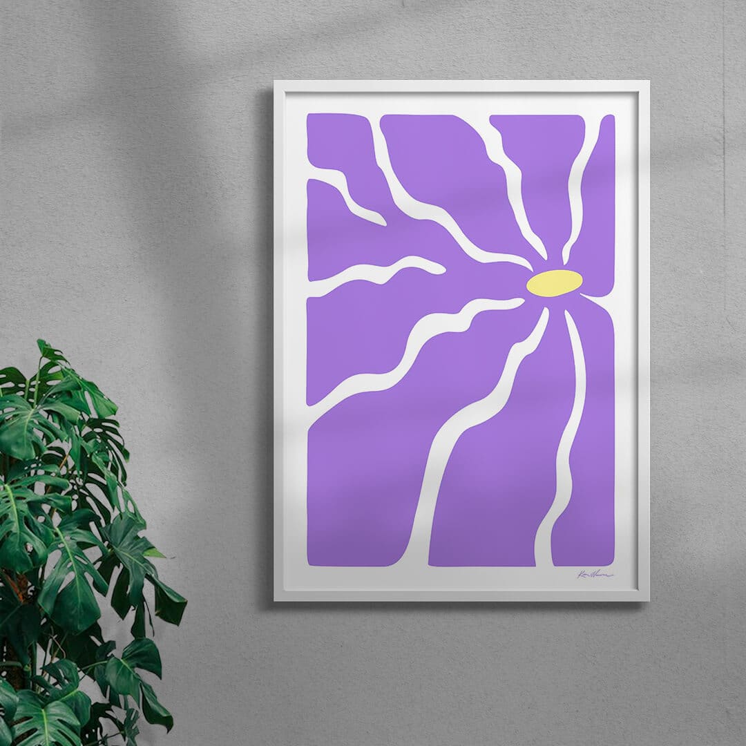 11.7x16.5" (A3) Violet Thirst contemporary wall art print by Kim Van Vuuren - sold by DROOL