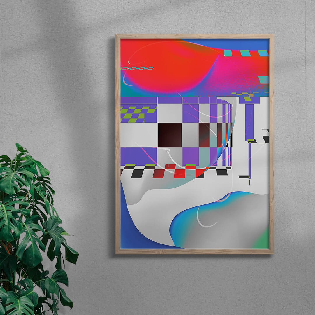 Virtual World contemporary wall art print by Roman Post. - sold by DROOL