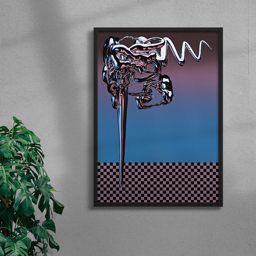 Virtual Dream 1/3 contemporary wall art print by Tristan Miller - sold by DROOL