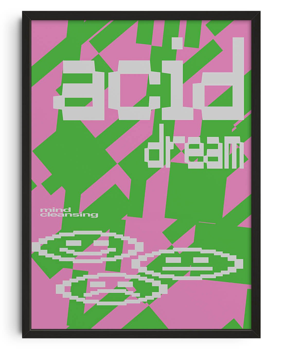 Acid Dream contemporary wall art print by Sven Silk - sold by DROOL