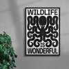 Wildlife contemporary wall art print by Alexander Khabbazi - sold by DROOL