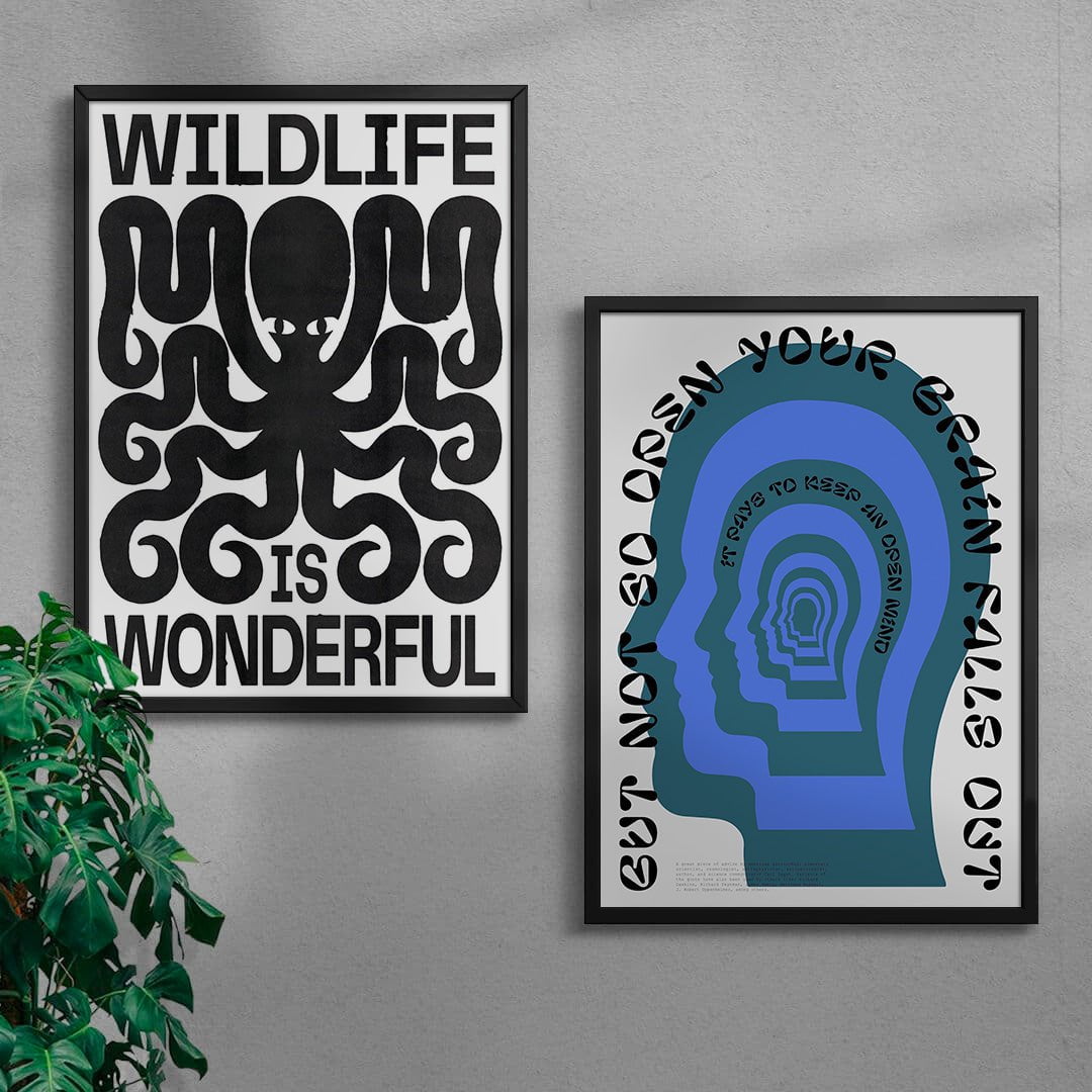 Wildmind Set contemporary wall art print by DROOL - sold by DROOL