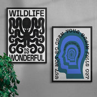 Thumbnail for Wildmind Set contemporary wall art print by DROOL - sold by DROOL