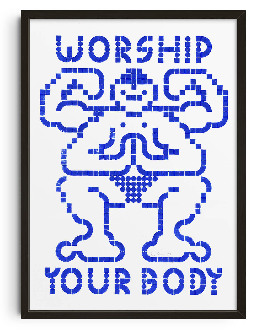 Worship Your Body contemporary wall art print by Eric Schwarz - sold by DROOL