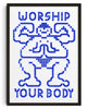 Worship Your Body contemporary wall art print by Eric Schwarz - sold by DROOL