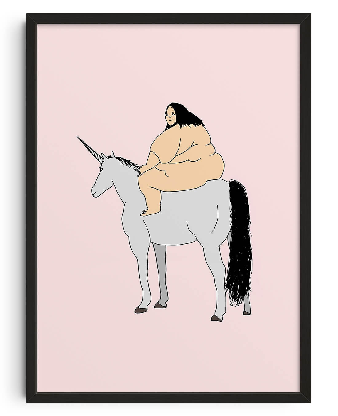 Unicorn contemporary wall art print by Donald Sanger - sold by DROOL