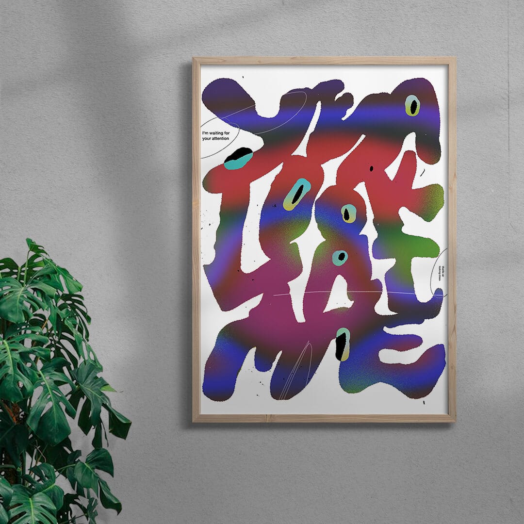 Yeah Look At Me contemporary wall art print by Jorge Santos - sold by DROOL