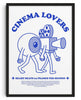 Cinema Lovers contemporary wall art print by Carilla Karahan - sold by DROOL