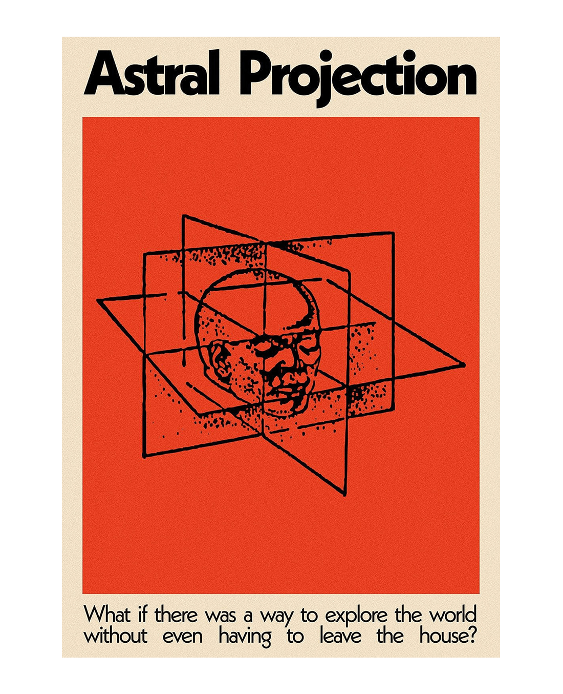 8.3x11.7" (A4) / Unframed Astral Projection contemporary wall art print by George Kempster - sold by DROOL