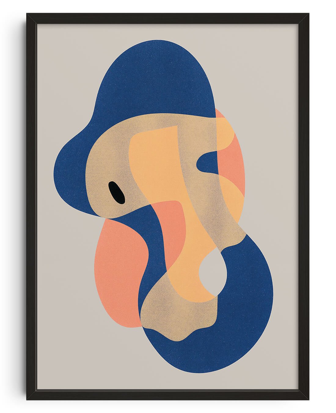 Floating Shapes #1 contemporary wall art print by frisk - sold by DROOL