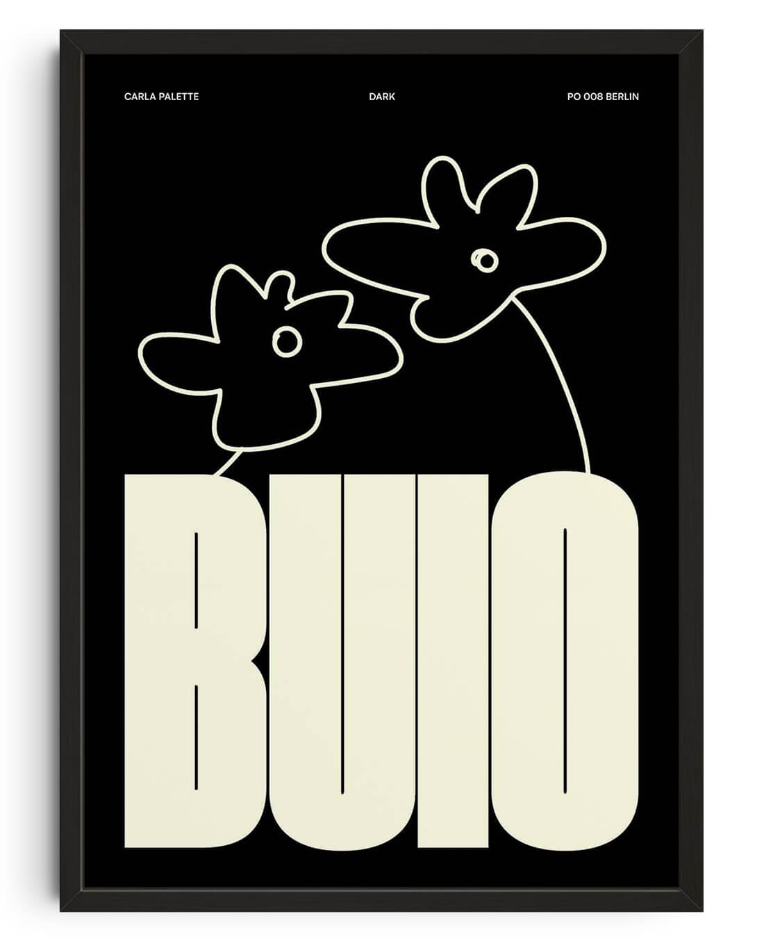 BUIO by Carla Palette contemporary wall art print from DROOL
