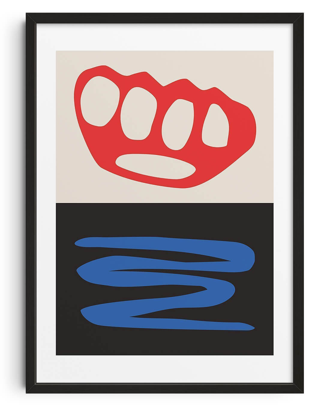 Knuckles contemporary wall art print by DROOL Collective - sold by DROOL