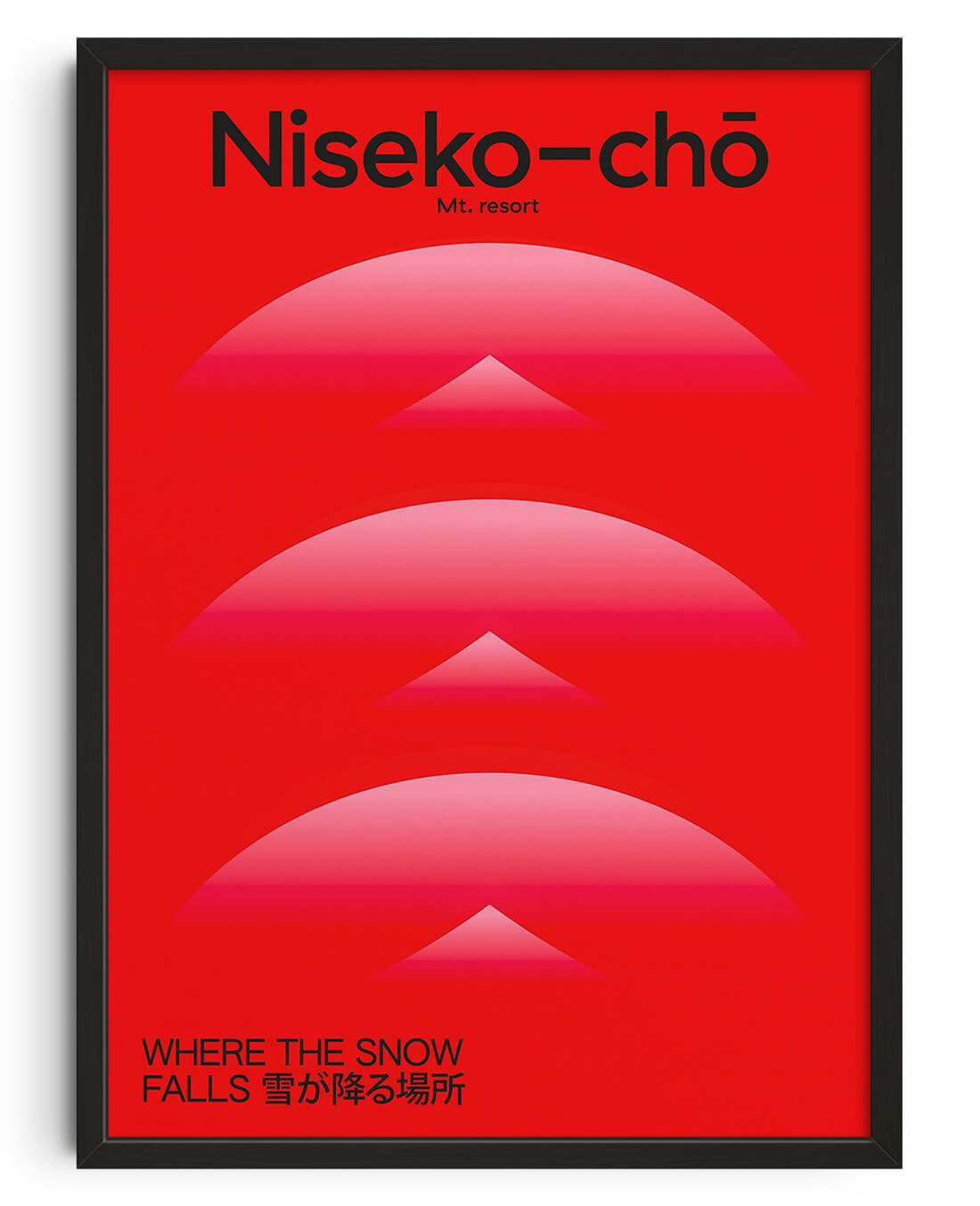 Niseko contemporary wall art print by John Schulisch - sold by DROOL