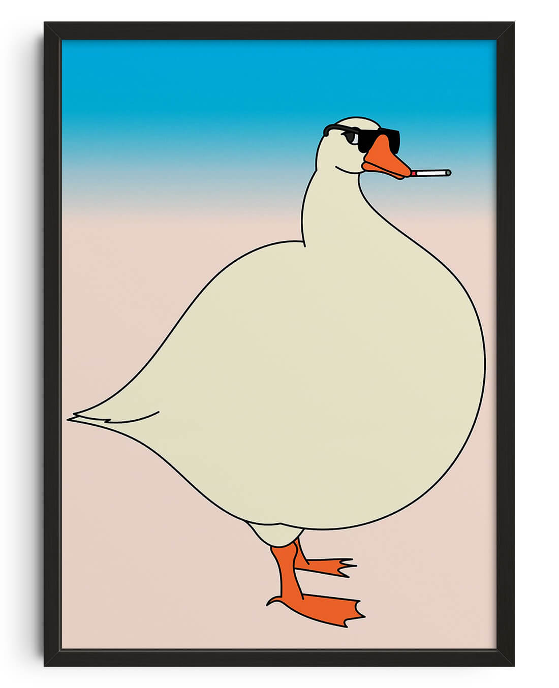 Goose contemporary wall art print by Will Da Costa - sold by DROOL